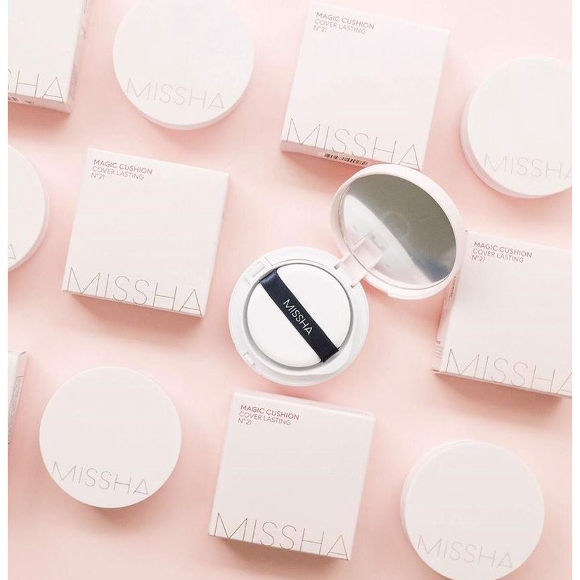 Phấn Nước Missha Magic Cushion Cover Lasting SPF50/PA - Hồng