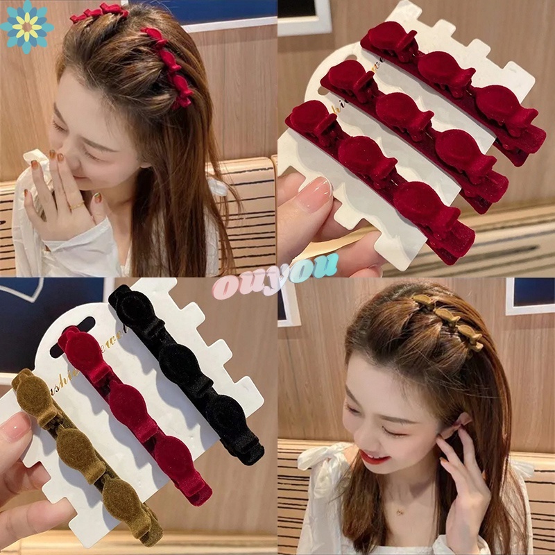 Phụ Kiện Kẹp Tóc Mái Bện Thời Trang Thu Đông Cho Nữ