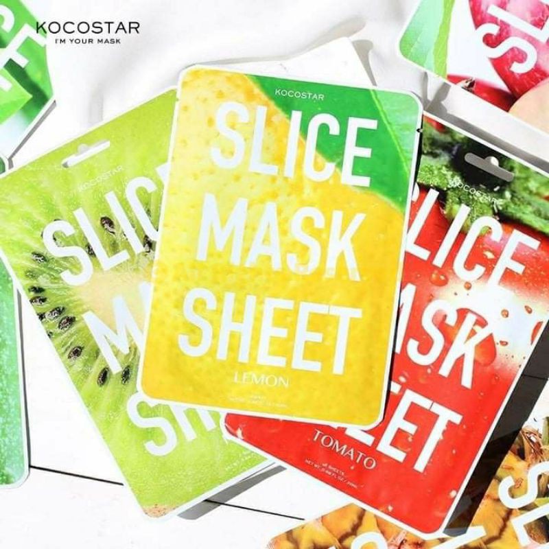 (GRAB / NOWSHIP) (DATE 02-04-2022) Mặt Nạ Kocostar Slice Mask Sheet Coconut Dưỡ.ng Ẩm 20ml