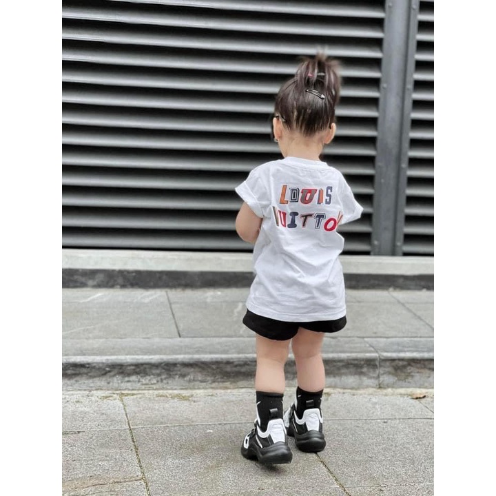 Áo thun LV họa tiết cho bé , áo thun unisex trẻ em , Kid_genZ