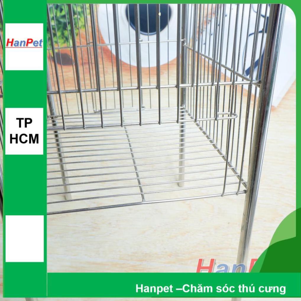 Hanpet.GV- Lồng tắm chim khuyên- lồng chuột hamster 100% inox không gỉ sét (- longtam) chuồng chim / lồng nuôi