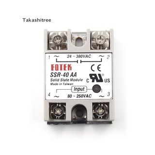 Rơ le trạng thái rắn ssr-40aa-h 40a 80-250v ac to 90-480v ac ssr 40aa