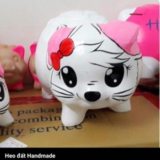 Heo đất mèo trắng cute