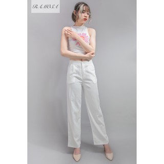 Quần ống rộng chất đũi dáng dài phong cách QD06