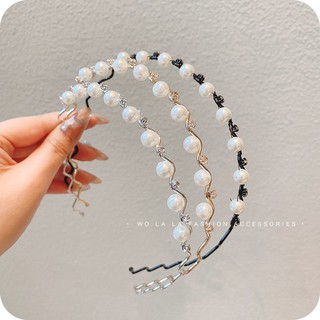 Cài tóc đính đá và ngọc trai giả phong cách tiểu thư cực xinh