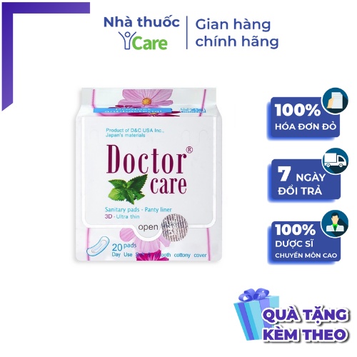 [QUÀ TẶNG] Băng vệ sinh thảo dược Doctor Care hàng ngày gói 20 miếng