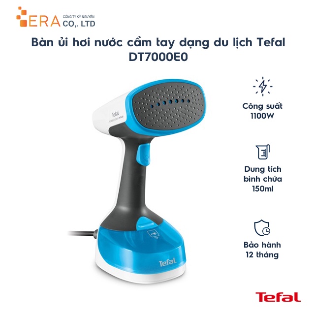 [Mã ELHADEV giảm 4% đơn 300K] Bàn ủi hơi nước cầm tay dạng du lịch Tefal DT7000E0