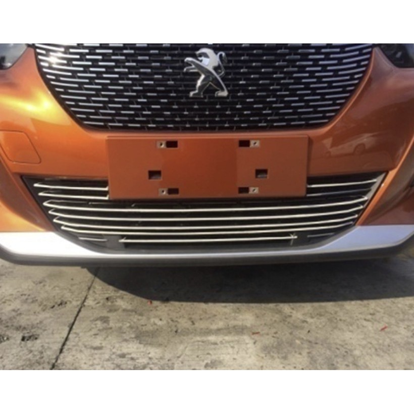 Nẹp trang trí phần đầu cản trước PEUGEOT 2008, ốp trang trí cản trước 2008, thanh dán trang trí 2008