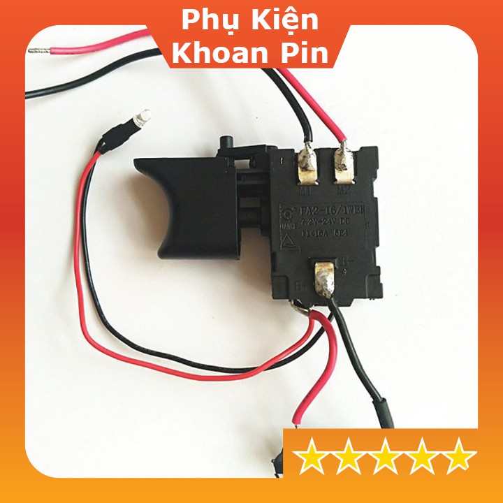 Cò máy khoan pin 12V - sử dụng chân pin tam giác China ( P032)