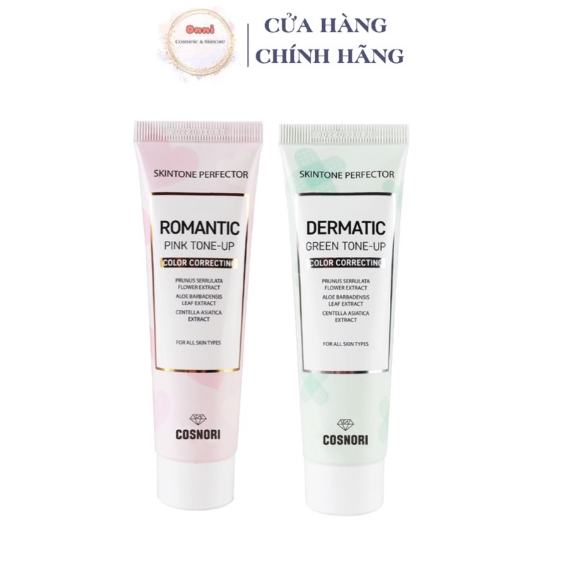 Kem dưỡng trắng nâng tone da Tone-up Cosnori Dermatic Green Cream 50ml