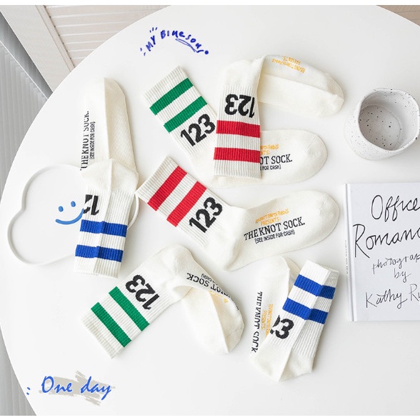 Vớ Tất cổ cao UNISSEX số 123  phong cách thể thao, đường phố, năng động.