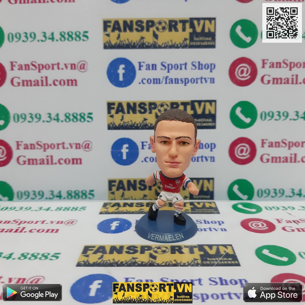 Tượng Szczesny Vermaelen Koscielny Arteta cầu thủ bóng đá Arsenal home 2012 2013 2014 soccerstarz