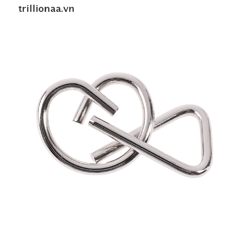 Bộ đồ chơi giải đố bằng kim loại 8 kiểu giúp rèn luyện IQ