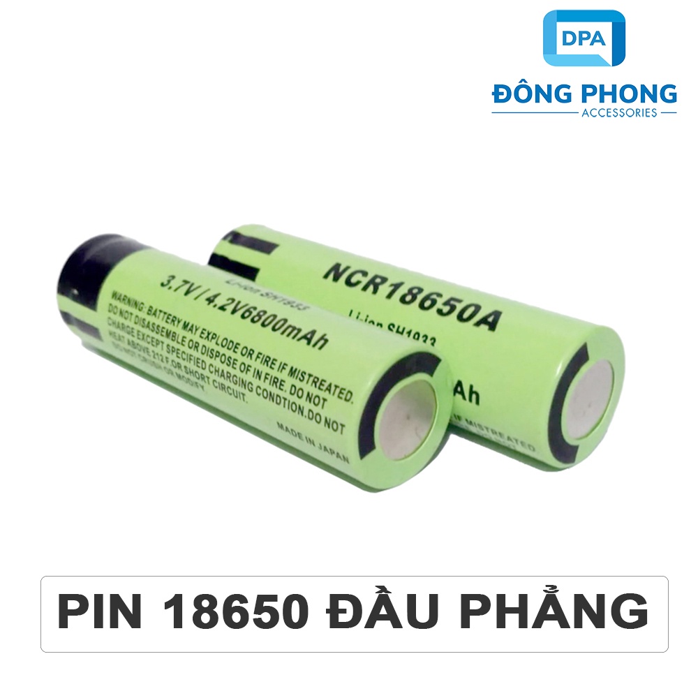 Pin 18650 Lithium-ion 6800MAH 4.2V Đầu Phẳng NCR18650A