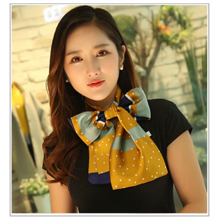 Khăn lụa 2 lớp sang chảnh (18x145cm)