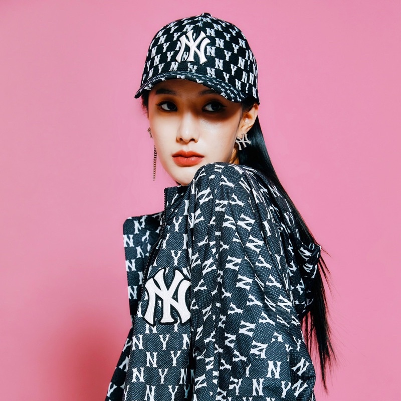 (HÀNG XUẤT XỊN) Mũ / Nón đen N03 M//L//B N//Y MONOGRAM BASEBALL CAP PINK Made in Viet//nam full-tem-tag One size