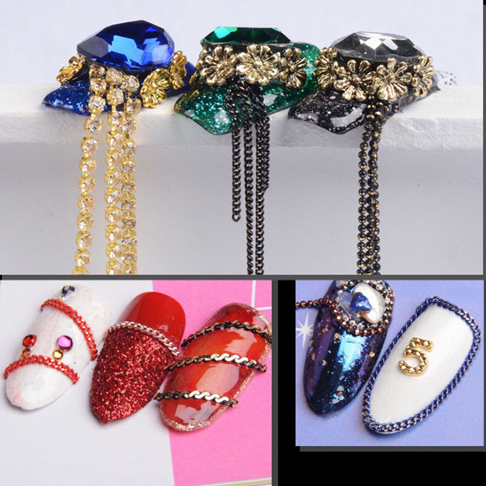 [Hàng mới về] Set 6 chuỗi trang trí móng tay thời trang sáng tạo