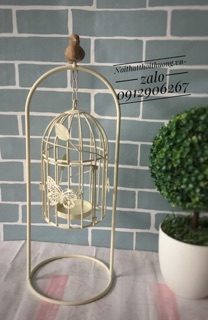 Chân nến lồng chim treo trang trí