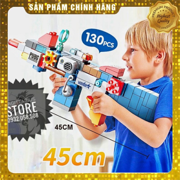 Bộ Xếp Hình non-Lego Duplo FL1680 Lắp Ráp AK47 PUBG 5 in 1 ( 130 Mảnh ) [ Hàng Có Sẵn ]