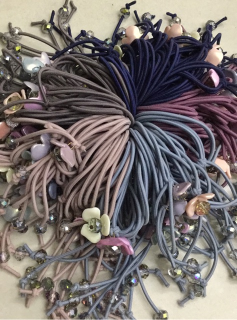 3 dây buộc tóc - có 4 kiểu / cặp tóc