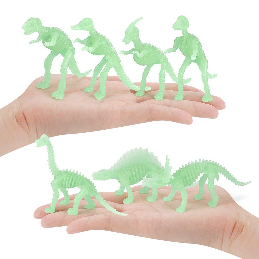 Bộ 12 Món Đồ Chơi Hóa Thạch Khủng Long Phát Sáng Trong Bóng Tối Cho Bé