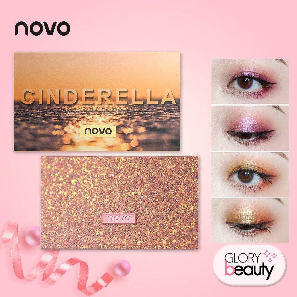 (Hàng Mới Về) Bảng Phấn Mắt Trang Điểm Lấp Lánh Và Mịn Novo