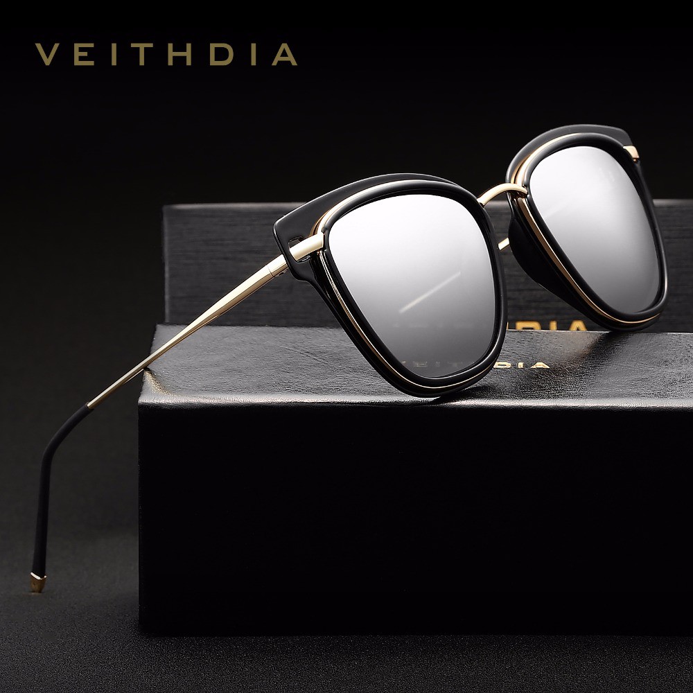 Kính mát VEITHDIA 3038 kiểu mắt mèo thời trang nữ