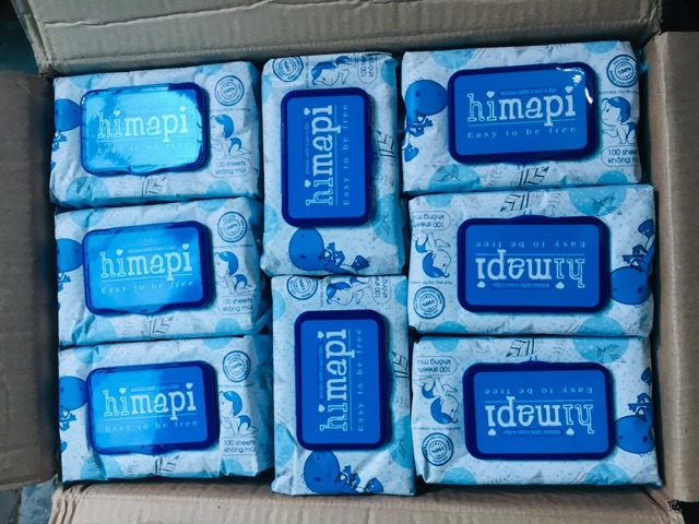 Khăn ướt Himapi (gói 100 tờ - KHÔNG MÙI)