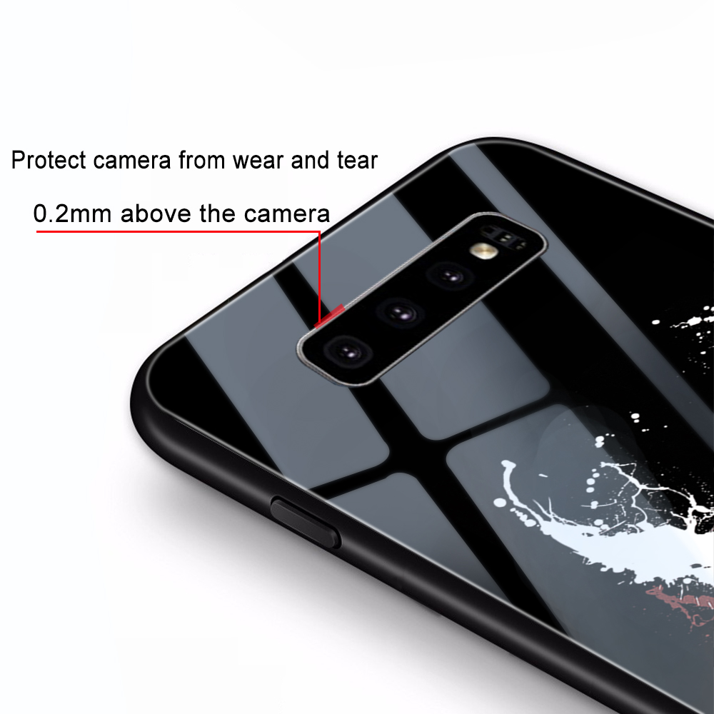 Ốp Lưng Kính Cường Lực Họa Tiết Truyện Tranh Mỹ Cho Samsung Galaxy S20 Ultra S10 5g S10E S9 S8 S7 Edge A9 A8 A7 Plus 2018