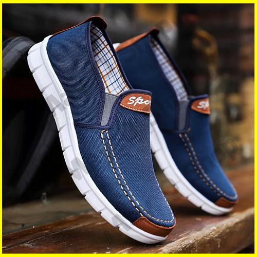 Giày Vải Lười Nam Thời Trang Thể Thao Hàn Quốc, Giầy Thoáng Khí Đi Mùa Xuân Hè Thu Đông Đẹp Giá Rẻ A6 May O Shop | BigBuy360 - bigbuy360.vn