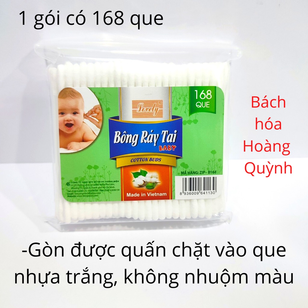 Combo 12 gói gòn ráy tai bé Lovely B168.