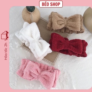 Băng đô nơ hàn quốc , băng đô makeup , bờm rửa mặt