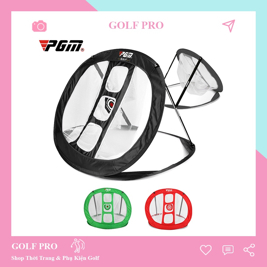 Lồng tập golf chip lưới tập Pitch và Lob di động 3 mục tiêu trong nhà hoặc ngoài trời tiện lợi LT004