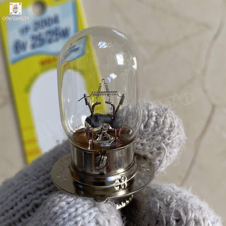 Bóng đèn T19 6v 25/25w hiệu Matsushima, màu clear