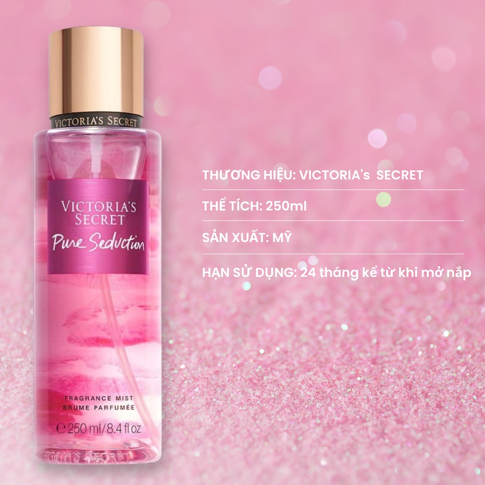 Xịt thơm toàn thân Victoria’s Secret Body Mist Pure Seduction  250ml