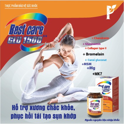 Best care Glu 1500 hỗ trợ bổ sung dưỡng chất cho khớp- Phan An CN07