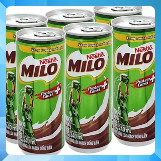 [Freeship 70K đơn 300K] Thức Uống Lúa Mạch Sữa Milo Dạng Lon Thể Tích 240ml*24Lon Date mới(thùng)