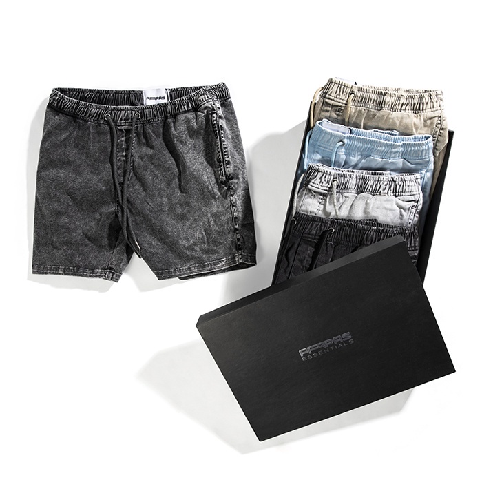 Quần Shorts Nam Kaki Wash Lưng Thun Phong Cách Năng Động Cá Tính Form Thường - FAPAS