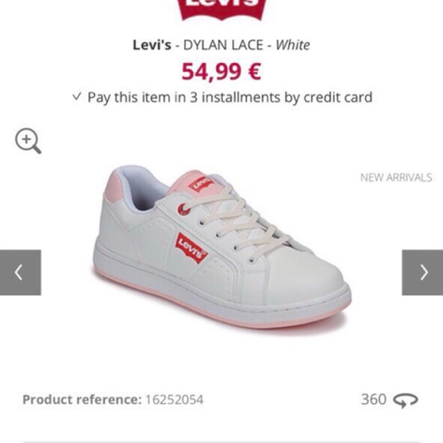 Giầy sneaker bé trai, bé gái, Levis dư xịn