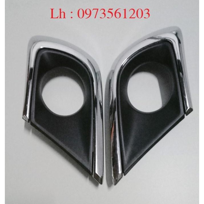 Ốp đèn gầm Innova 2011-2016: Xịn cao cấp, Mạ Crom -tặng vòng xoay hương hoa