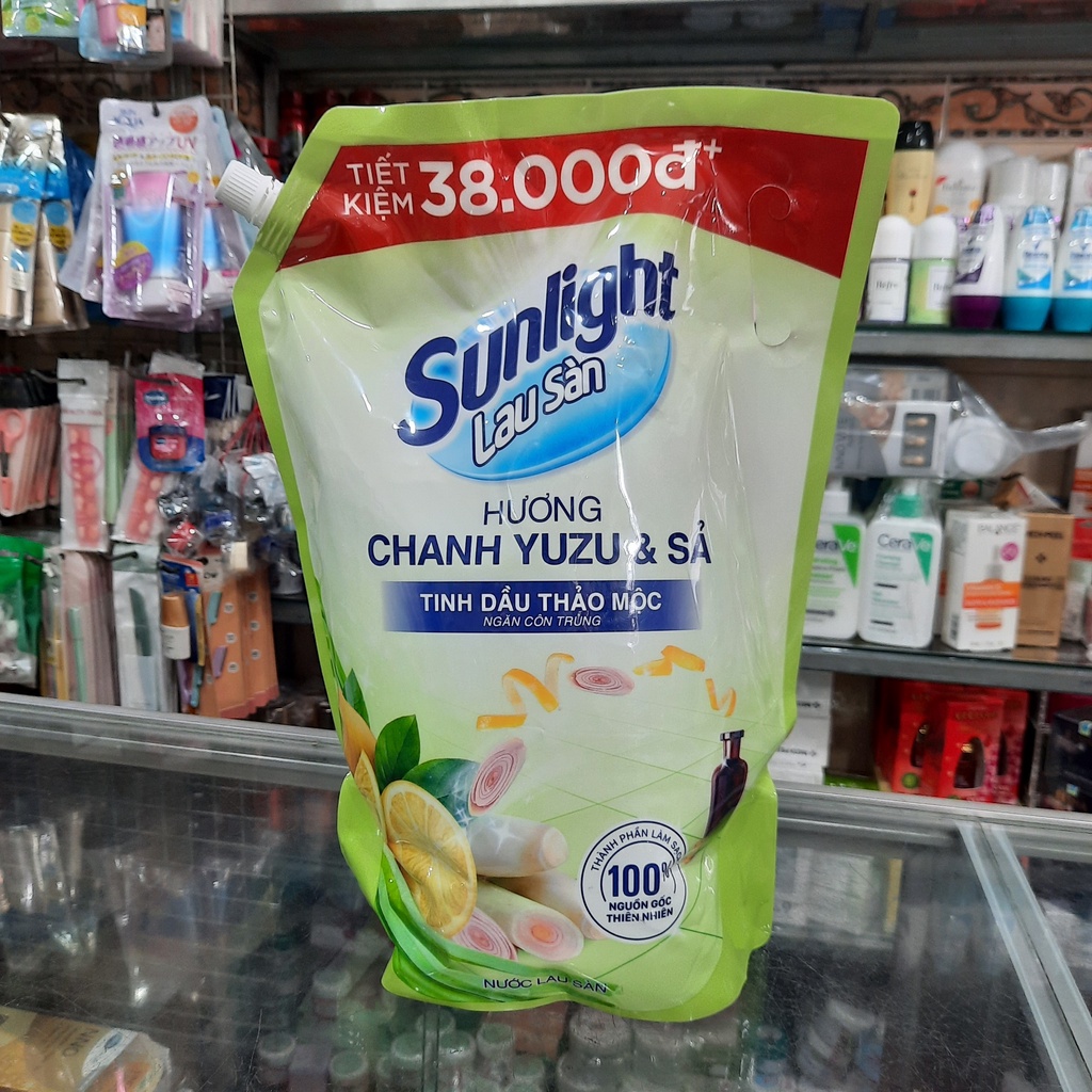 Nước Lau Sàn Sunlight Tinh Dầu Thảo Mộc Hương Chanh Sả Dạng Túi 3.4 Kg
