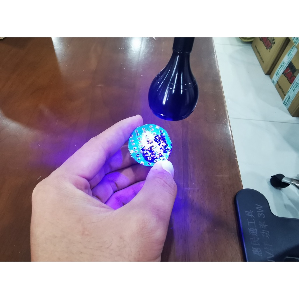 Đèn Uv Kẹp Bàn 3W 395nm Sấy Keo Uv Đổ Mạch ,Soi Tiền