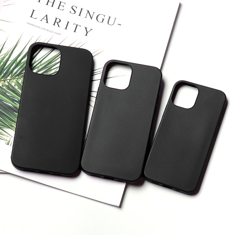 Ốp điện thoại dẻo viền đen in họa tiết cho IPHONE 12 11 PRO MAX XS X XR 6 7 8 PLUS 5 SE 5S