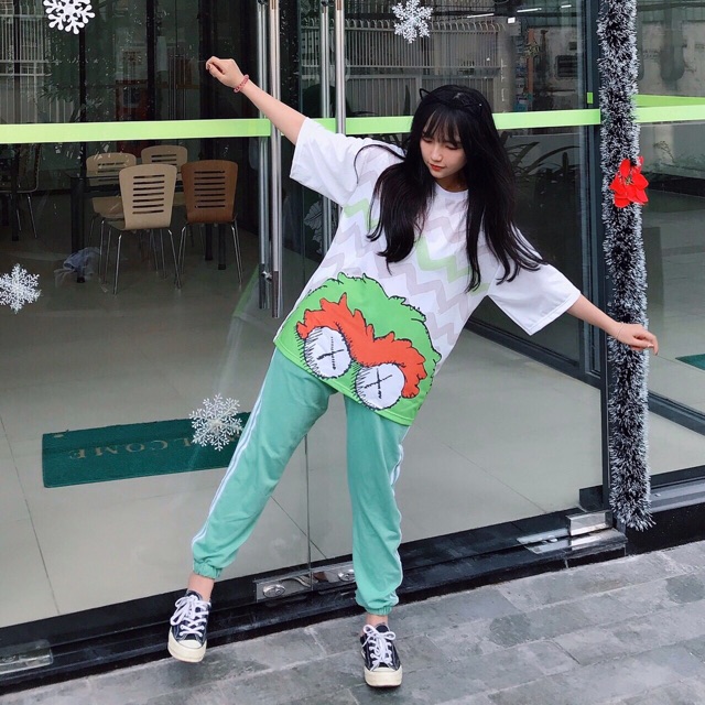 Áo Thun Unisex 3D Tay Lở KAWS Ảnh Thật