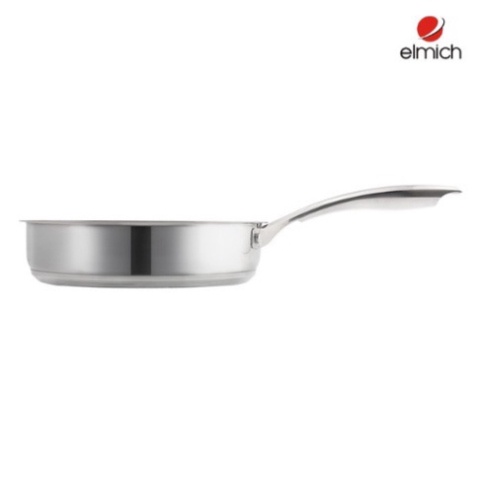 Chảo Chống Dính Bếp Từ Elmich Inox 3 Đáy Size 20cm MaxA EL-3761 Dùng Cho Mọi Loại Bếp