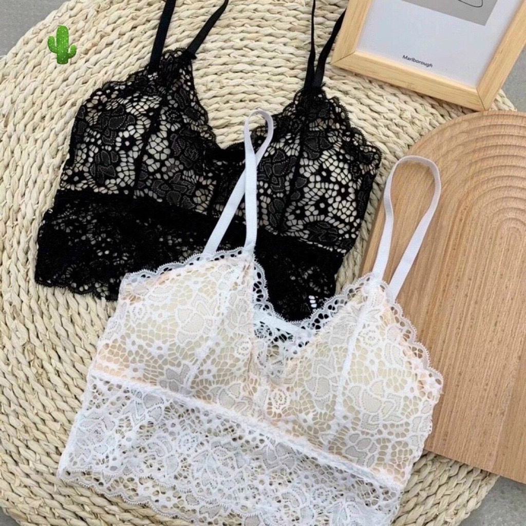 Áo 2 dây bra ren có mút cực sexy , chất ren mềm mịn ( ảnh thật )