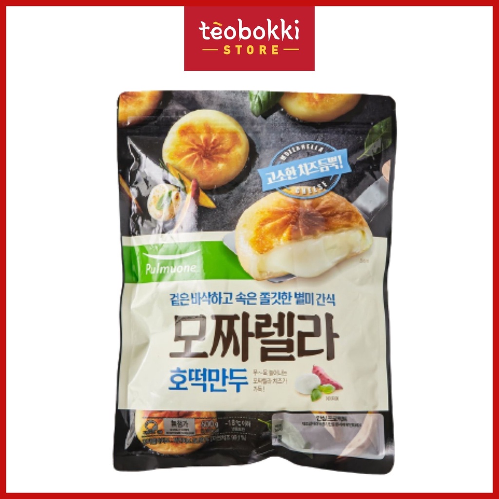 Bánh xếp hotteok nhân phô mai mozzarella Pulmuone 600g