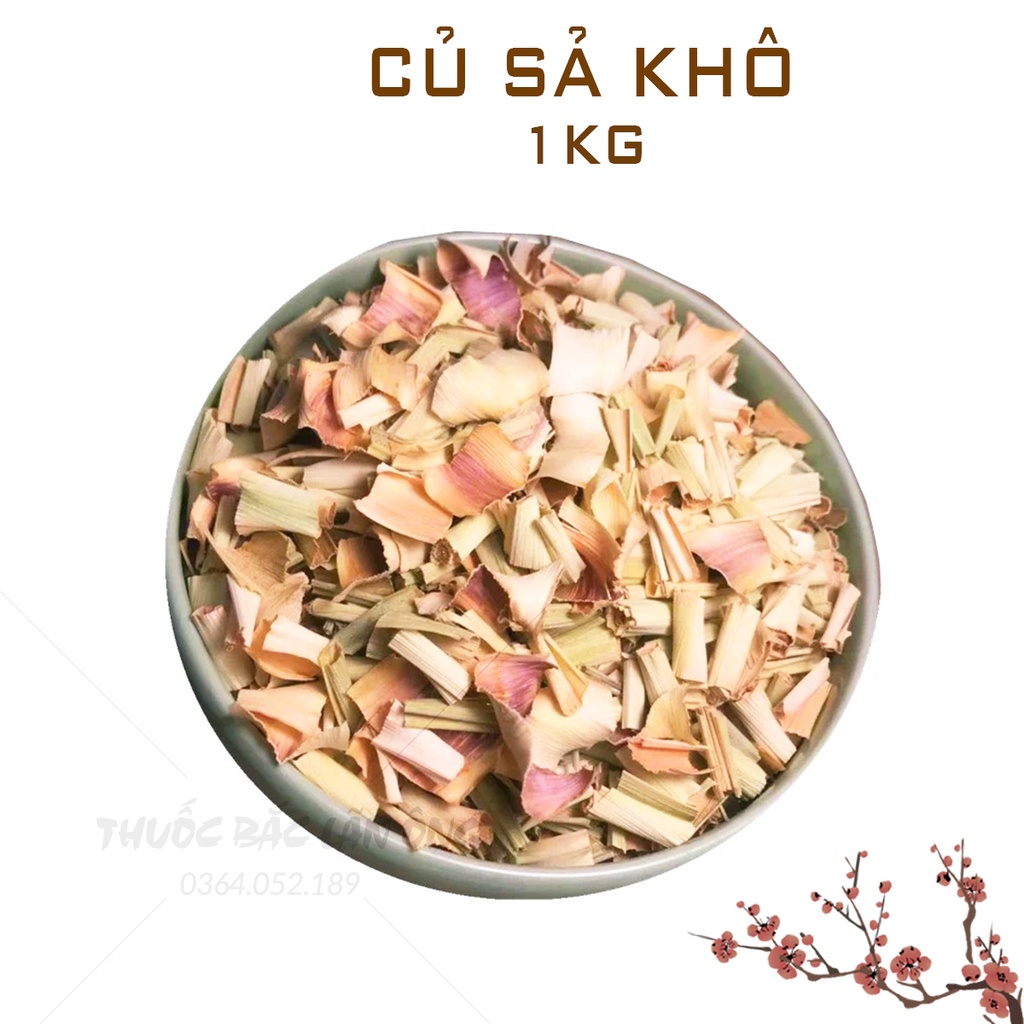 Củ sả khô 1kg (Hàng khô, thơm, dùng pha trà, xông hơi)