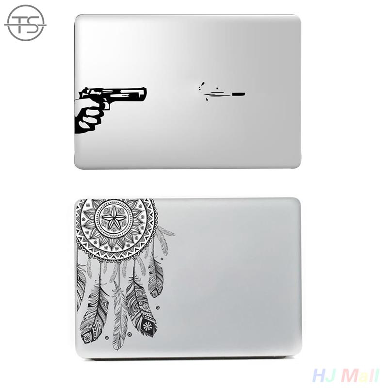 Miếng dán vinyl hình lông vũ phong cách Retro cho macbookair Retina Laptop