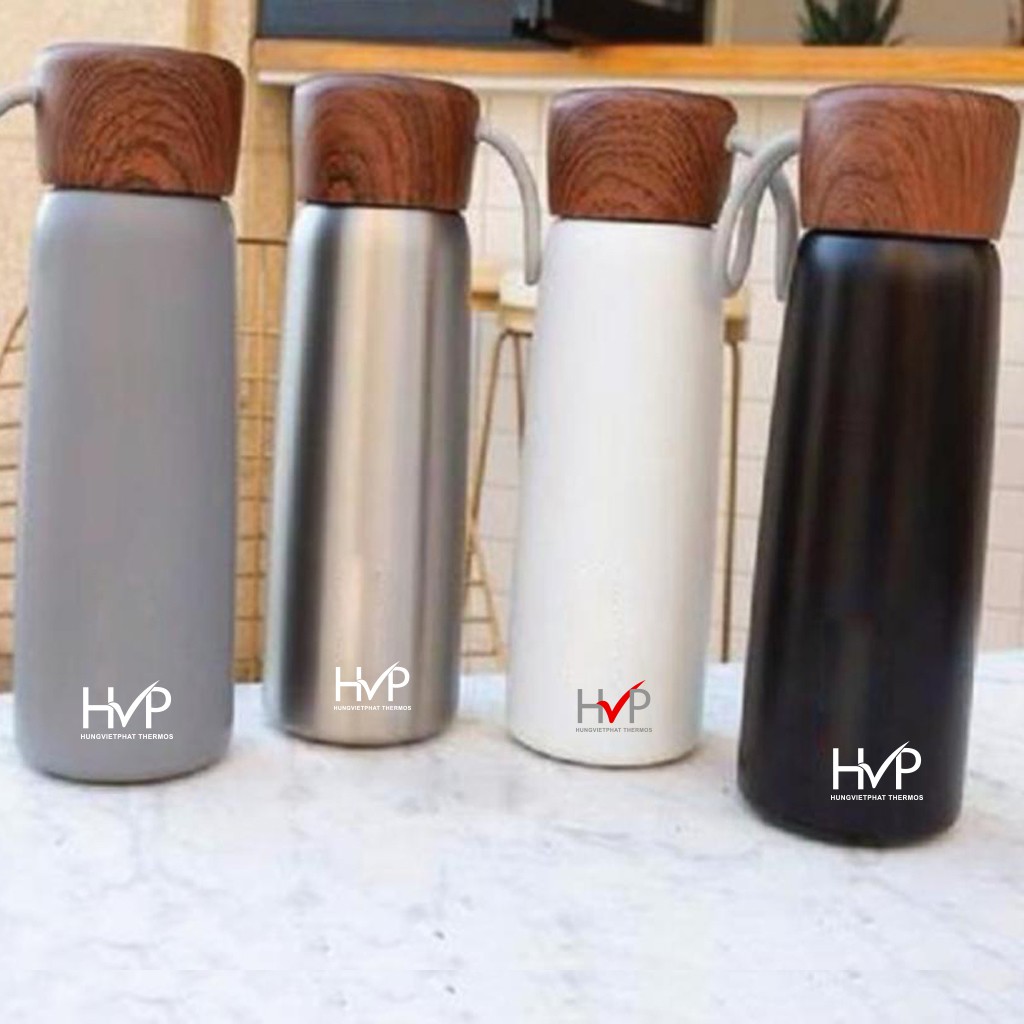 [Tặng túi vải bố HVP]-Bình giữ nhiệt HVP 011 in/khắc hình ảnh, tên, câu chúc theo yêu cầu-Bình giữ nhiệt inox 304_ 500ml